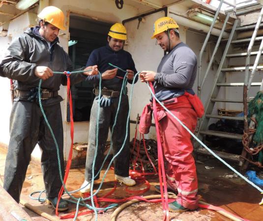 El trabajo con los marineros es fundamental.